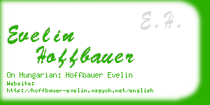 evelin hoffbauer business card